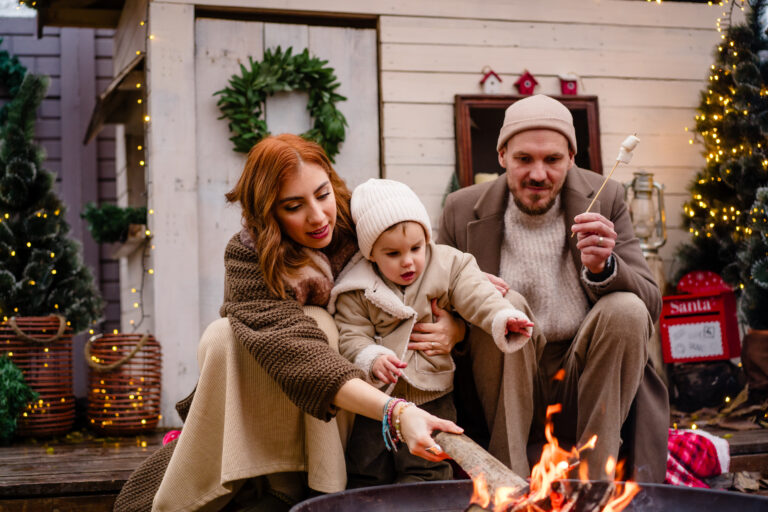 sedinta foto de Crăciun pentru familii